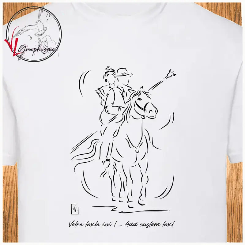 Tshirt Arlésienne et Gardian à cheval
