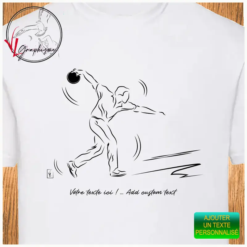 TShirt Bowling "le lancé" Sport