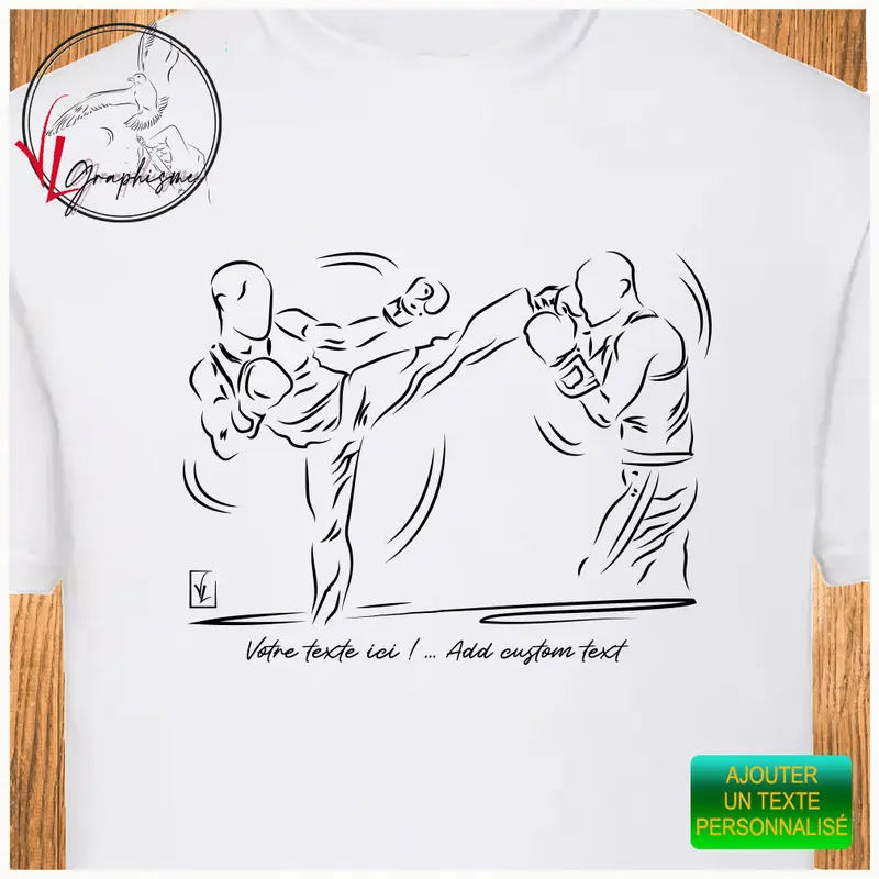 TShirt Boxe Kick-boxing Sport