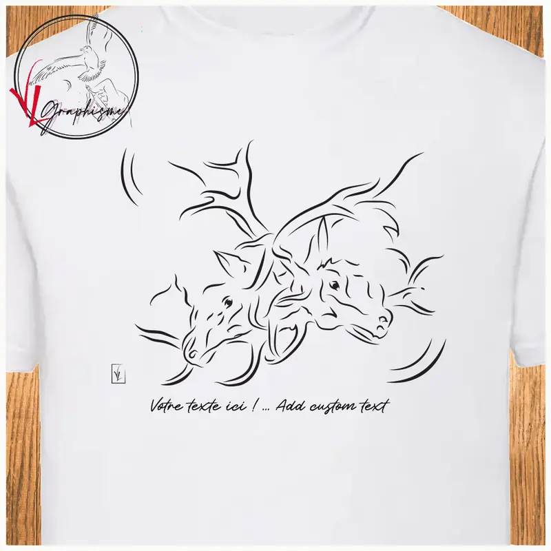 Tshirt Combat de cerfs