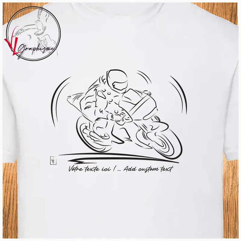 Tshirt course moto