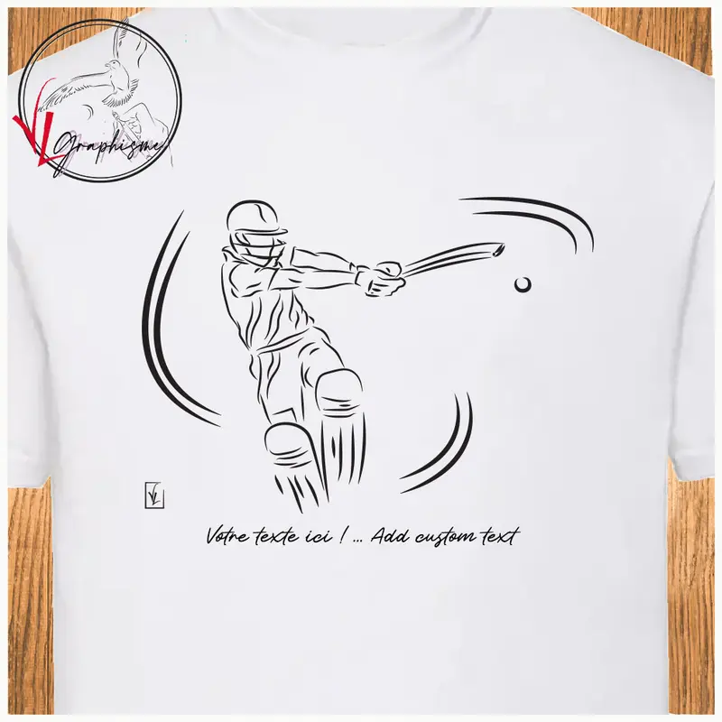 TShirt Cricket "le lancé" Sport