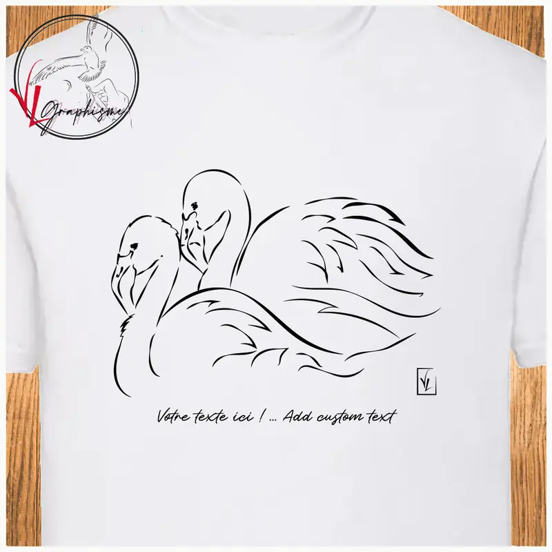 TShirt Flamants roses duo