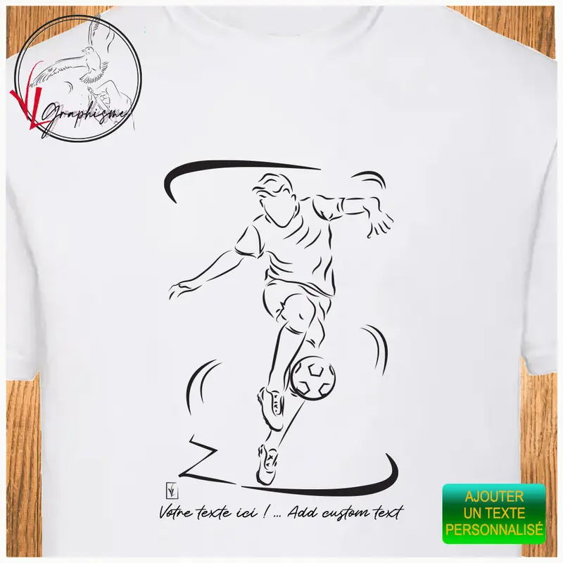 TShirt Football Balle au pied Sport