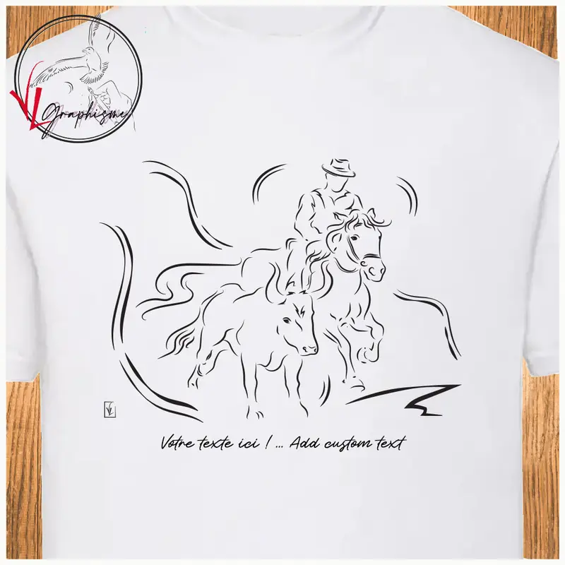 Tshirt Gardian sur son cheval