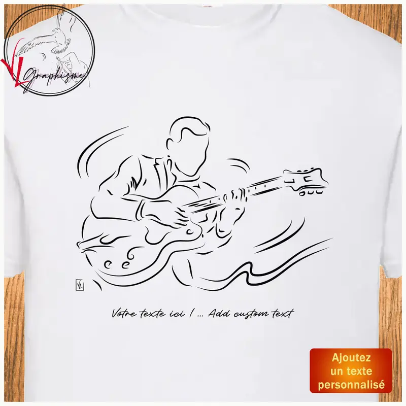 TShirt Guitare Musicien