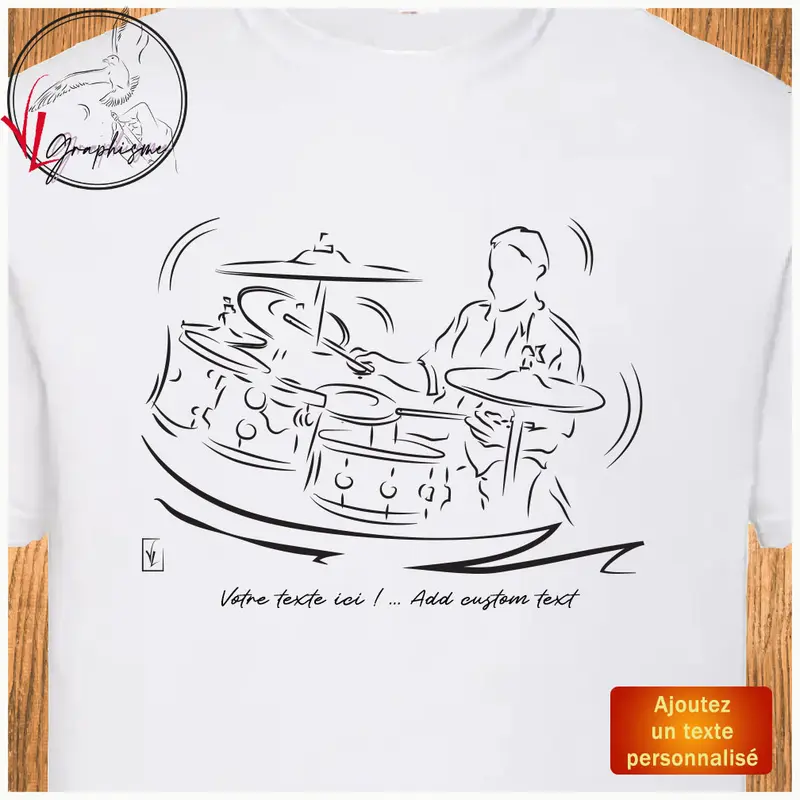 TShirt Musicien Batterie