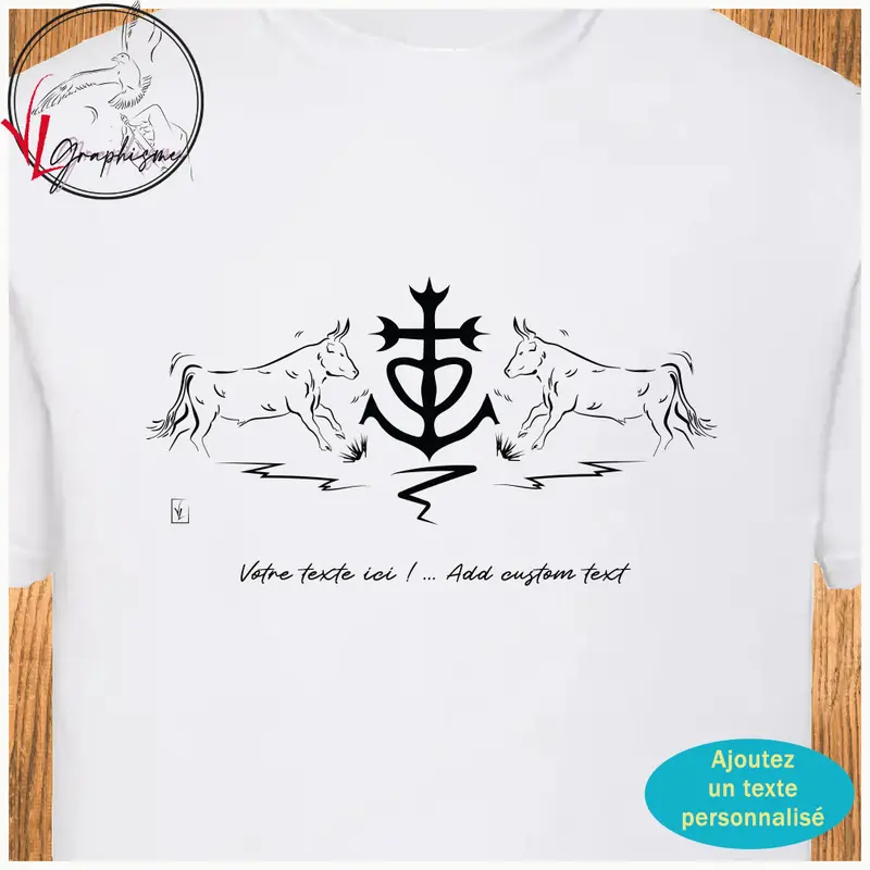 TShirt - Taureaux & Croix de Camargue