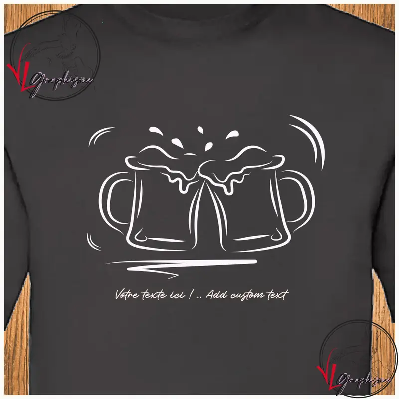 TShirt trinquer pintes bière