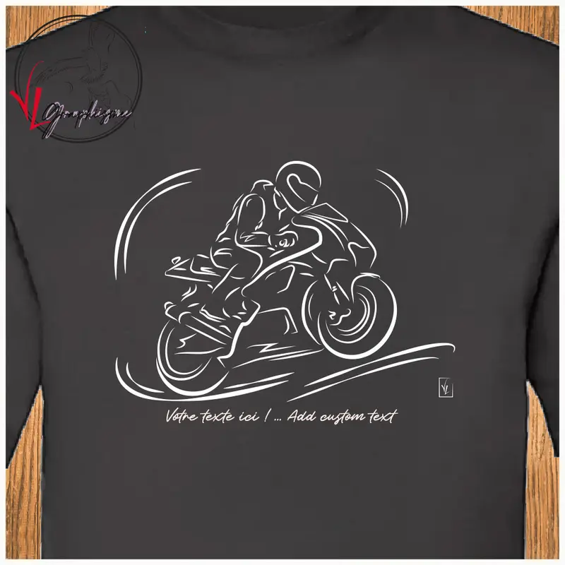 Tshirt vitesse en moto