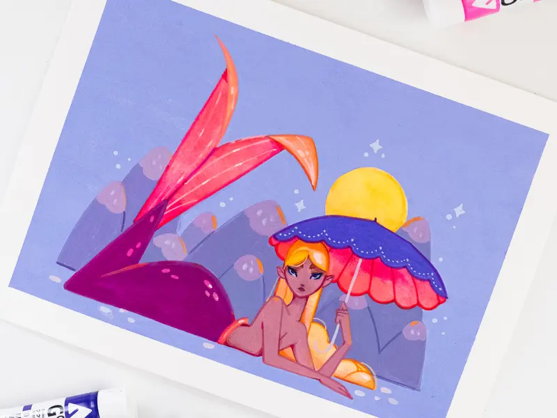 Umbrella Mermaid Original