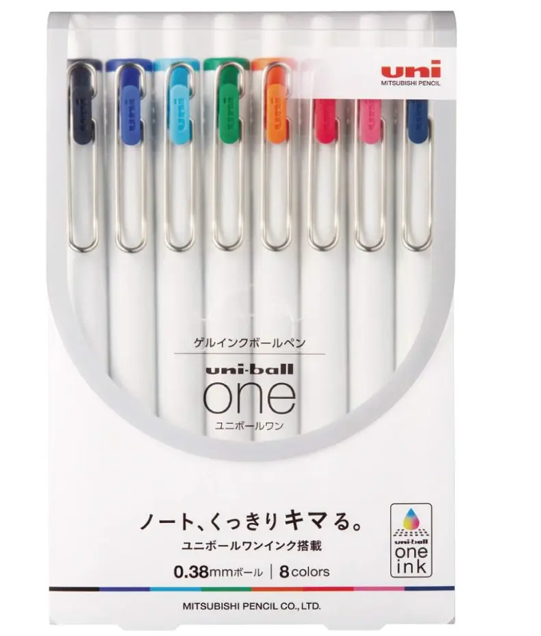 Uni-Ball One (UMNS388C) Stylo à bille à encre gel 0,38 mm