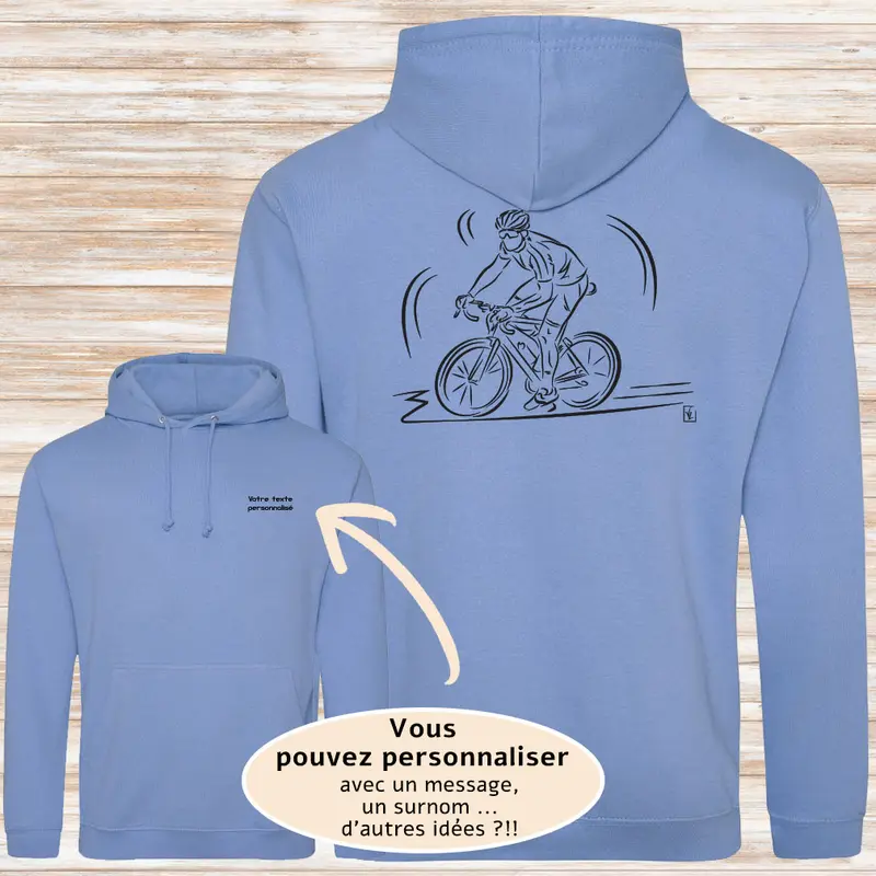Vélo course Graphisme sur Sweat-shirt