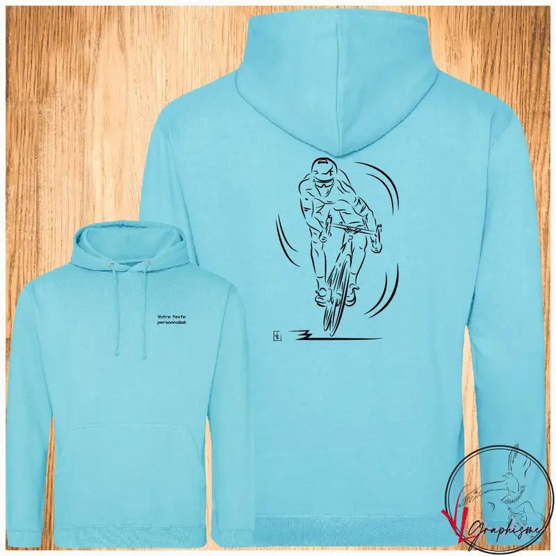 Vélo course sprint Graphisme sur Sweat-shirt