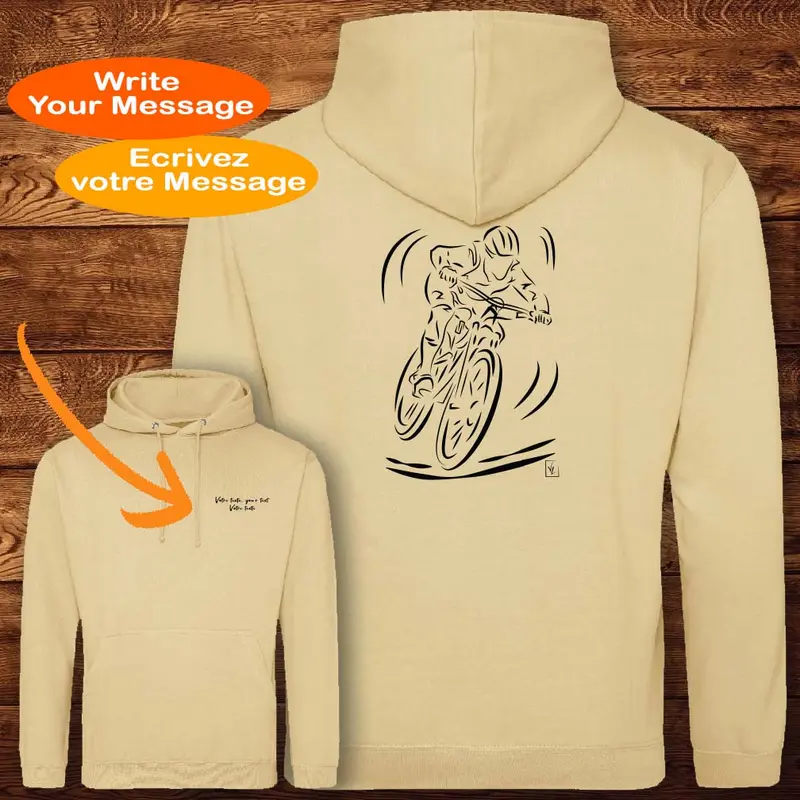 Vélo VTT Cross course Graphisme sur Sweat-shirt