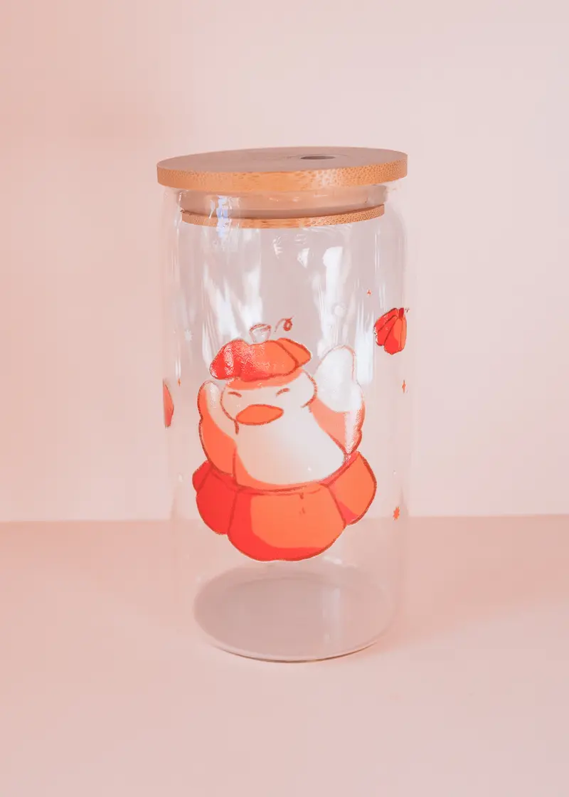 Verre - Canard citrouille