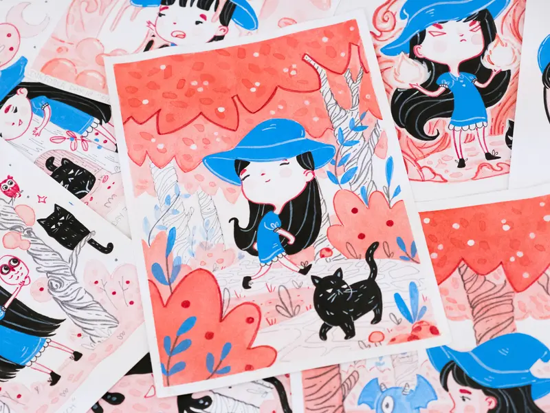Wands & Whiskers Original Art
