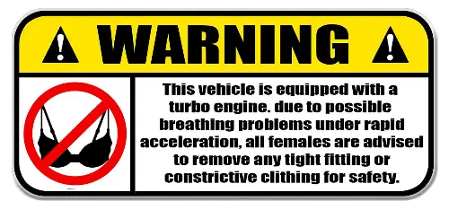 WARNING TURBO WZ005