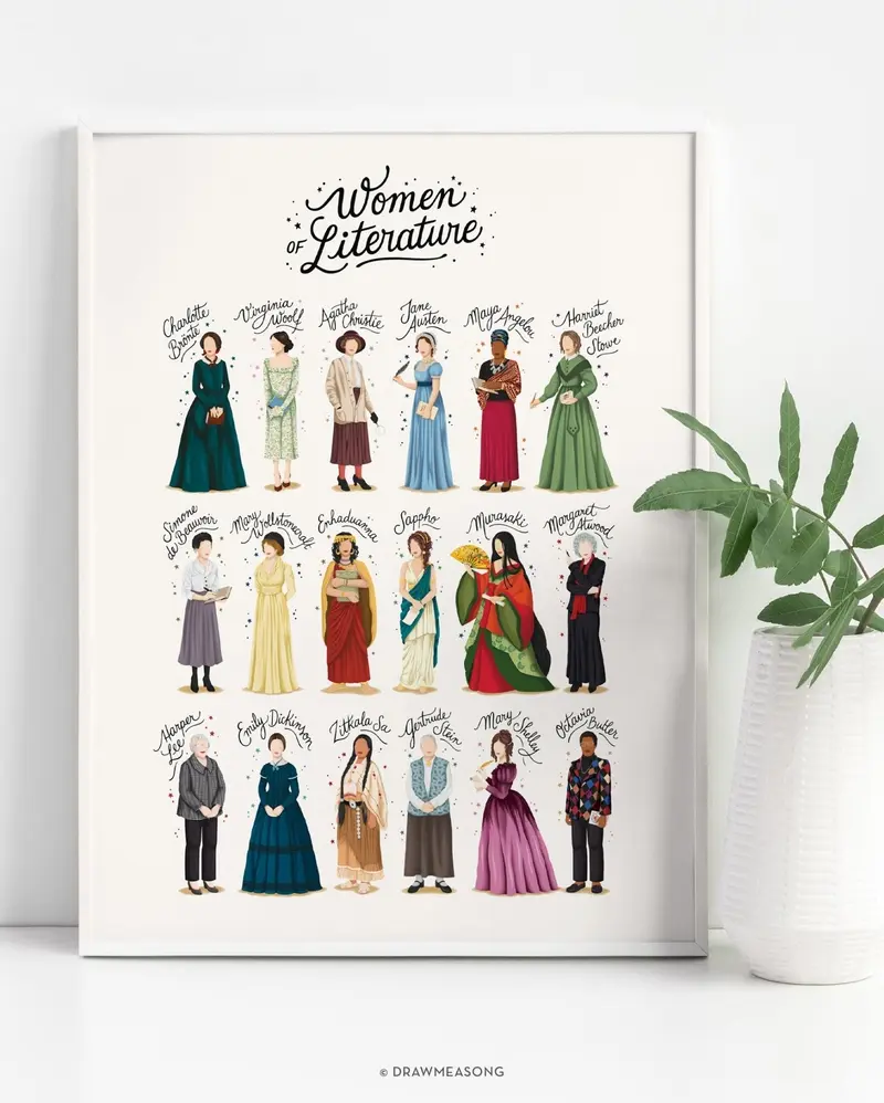Women of Literature Printable — Instant Download