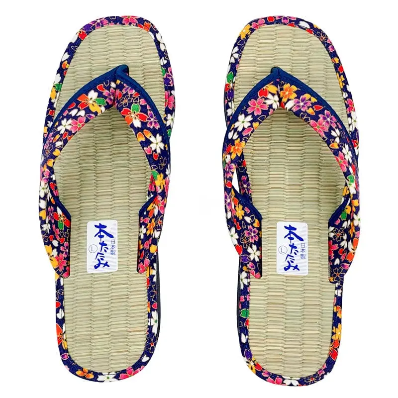Zori Calzado Japonés Sakura Azul